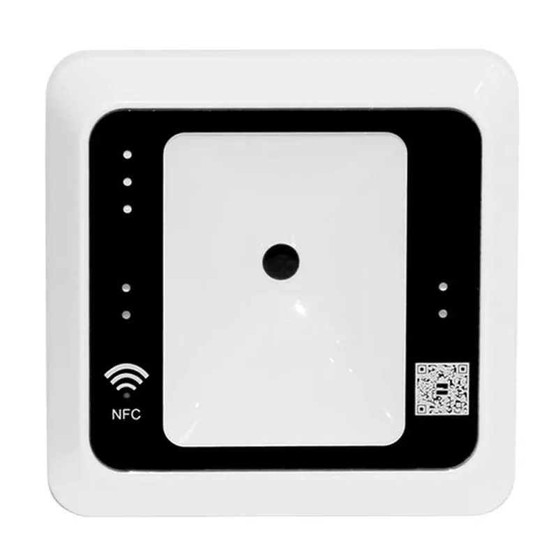 Lector de Tarjeta ZKTeco QR500 - Con Salida Wiegand - Distancia hasta 5 cm - Código QR/ MIFARE/ DESFire - Blanco - ZK-QR-500