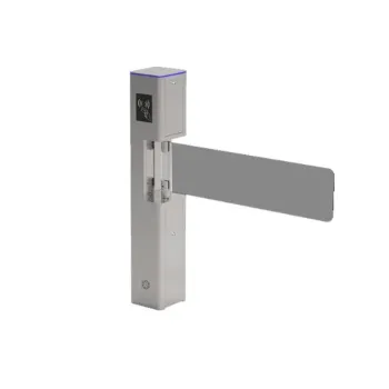 Puerta de cortesía ZKTeco SBT2000S - Bidireccional - Carril de 90cm - Aleta de vidrio templado - SBT2000S