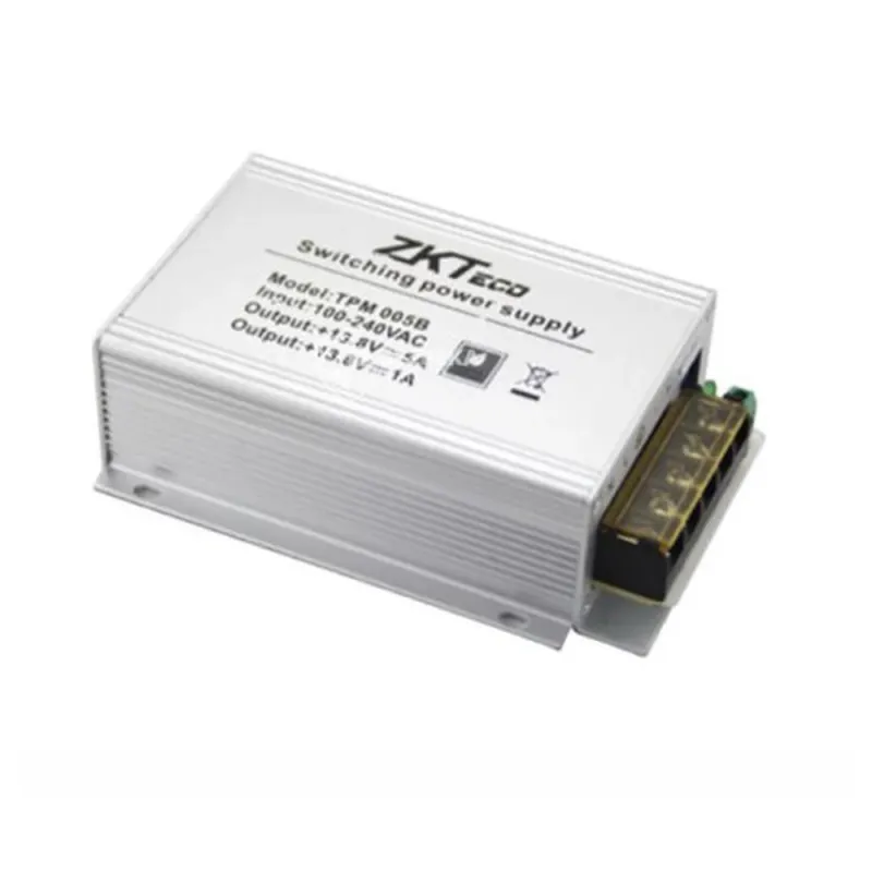 Fuente de Poder ZKTeco TPM005B - 110V - 12V - Compatible con Paneles InBio - TPM005B