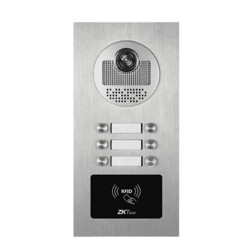 Videoportero Departamental ZKTeco VE06A01 - Cámara de 700VTL - Visión Nocturna - Apertura de Puerta con Tarjeta RFID - VE06-A01