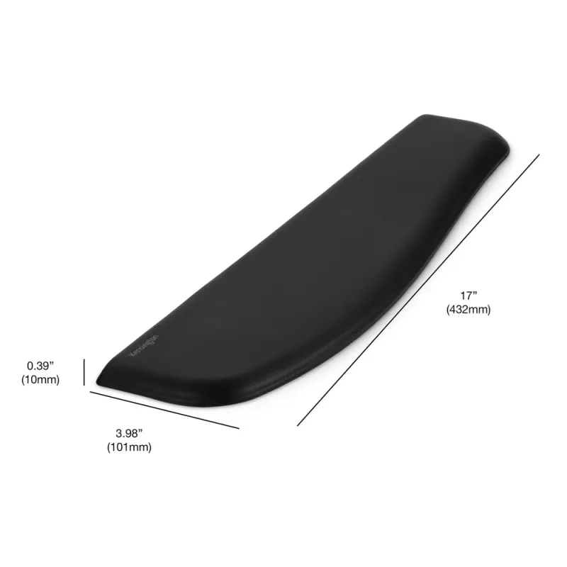 Descansa Muñeca Kensington ErgoSoft K52800WW - Para Teclado - Gel - Negro - K52800WW