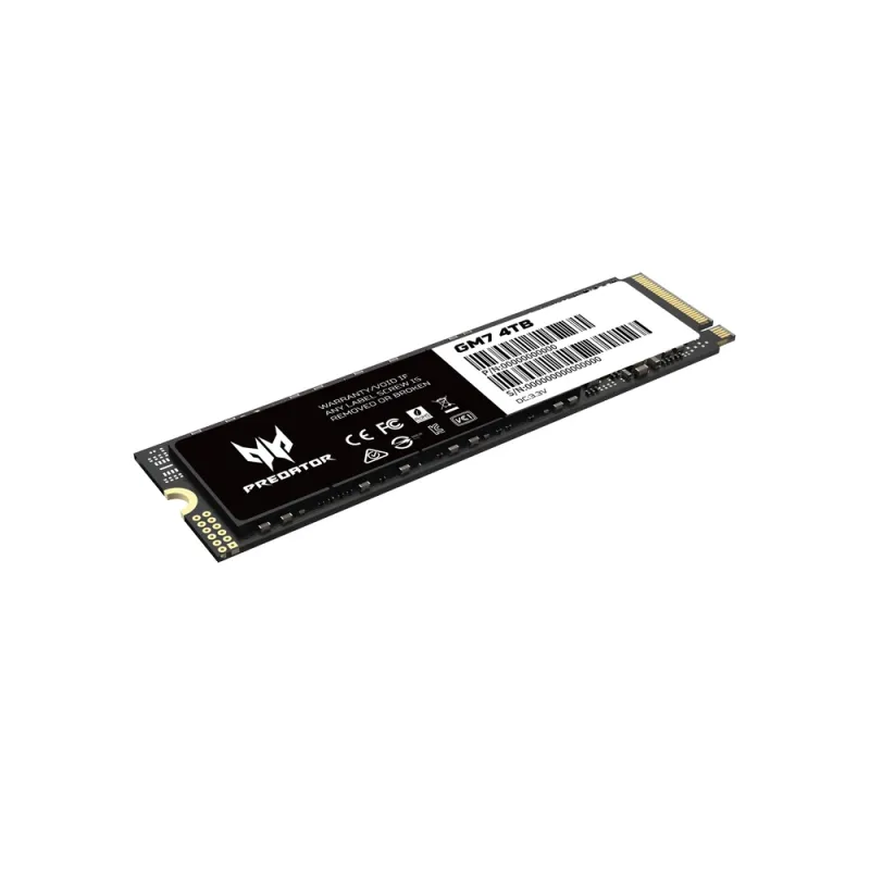 Unidad de Estado Sólido Acer Predator GM7 - M.2 2280 - 4TB - PCI-E 4.0 - BL.9BWWR.120