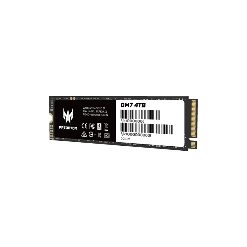 Unidad de Estado Sólido Acer Predator GM7 - M.2 2280 - 4TB - PCI-E 4.0 - BL.9BWWR.120