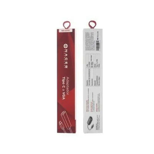 Adaptador Naceb Na 0110 Tipo C A Vga Plata - NA-0110