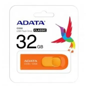 Memoria USB ADATA C008 32GB USB 2.0 Color Naranja Modelo AC008-32G-ROR