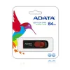 Memoria USB ADATA C008 - 64GB - USB 2.0 - Negro/Rojo - AC008-64G-RKD