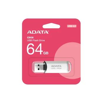 Memoria USB ADATA C906 64GB USB 2.0 Blanco Modelo AC906-64G-RWH