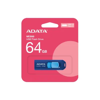 Memoria USB ADATA UC300 64GB USB-C 3.2 Gen 1 Azul - ACHO-UC300-64G-RNBBU