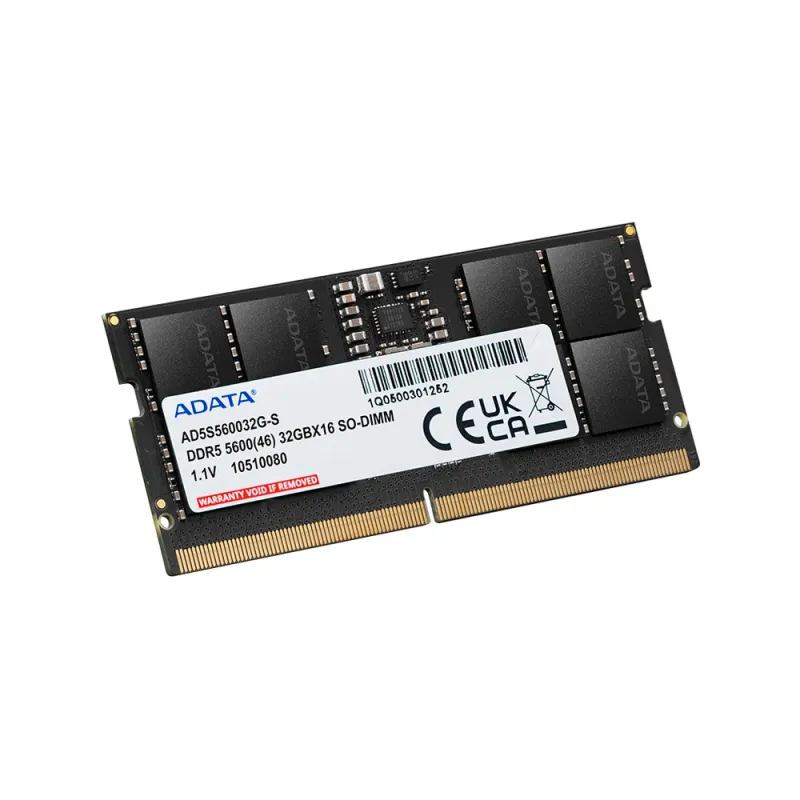 Memoria RAM ADATA AD5S560016G-S - DDR5 - 16GB - 5600MHz - SO-DIMM - para Laptop - AD5S560016G-S