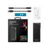 Gabinete ADATA EC700G - USB 3.2 - PCIe/SATA 3 - SSD/M.2 - RGB - Negro - AEC700GU32G2-CGY