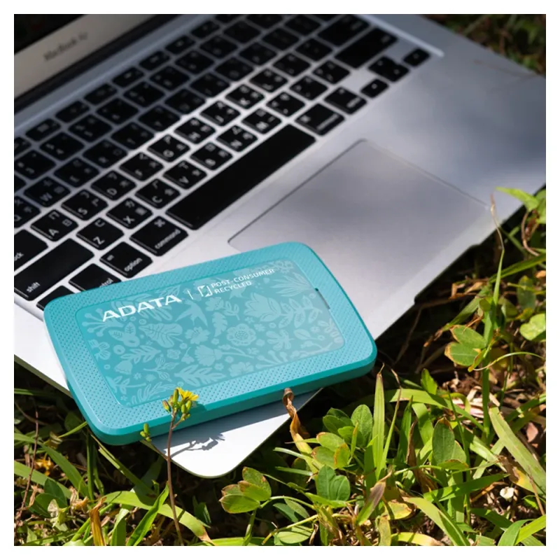 Disco Duro Externo ADATA HC300 ECO - 2TB - USB 3.2 - Verde - AHC300E-2TU31-CGN