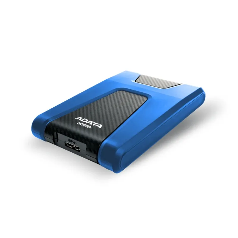 Disco Duro Externo ADATA HD650 - 2.5" - 1TB - USB 3.1 - Windows/Mac/Linux - Azul - AHD650-1TU31-CBL