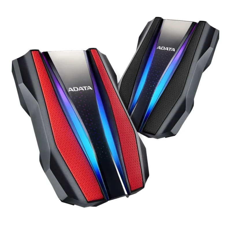 Disco Duro Externo Adata Hd770G 2.5p 2Tb Usb Windows/Mac/Linux Rgb Rojo - AHD770G-2TU32G1-CRD