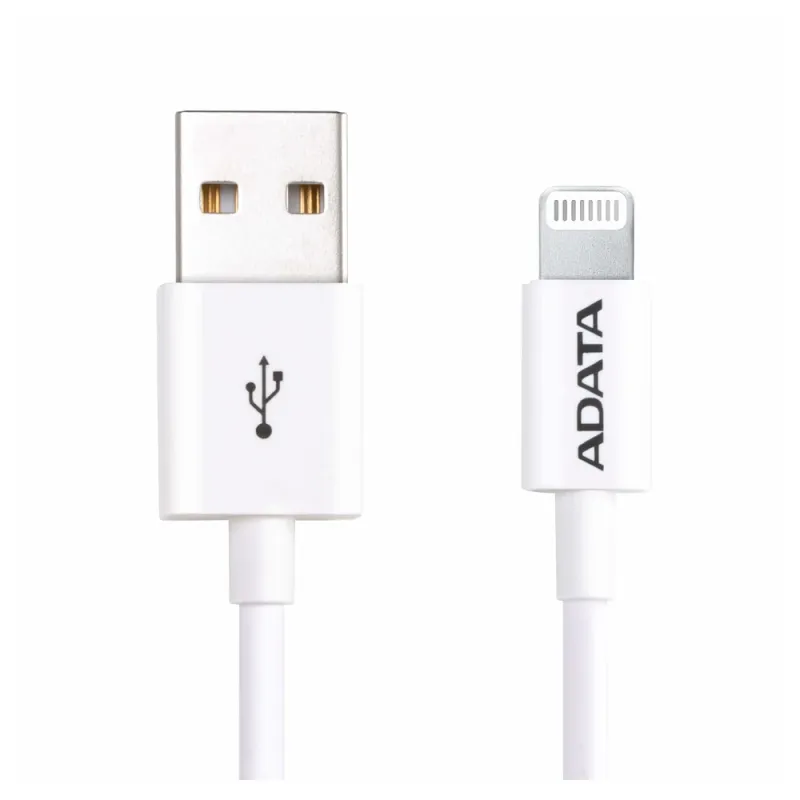 Cable Lightning Adata Amfipl 1M Cwh Usb 2.0 1M Blanco - AMFIPL-1M-CWH