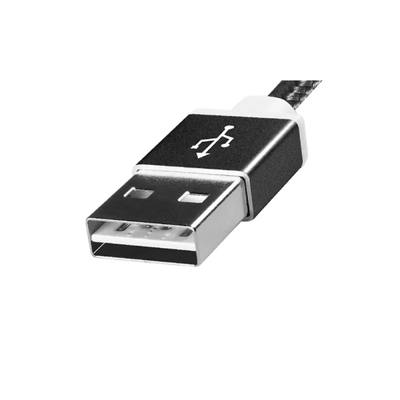 Cable USB ADATA AMUCAL-100CMK-CBK - 1m - USB A / Micro-USB B - Negro - AMUCAL-100CMK-CBK
