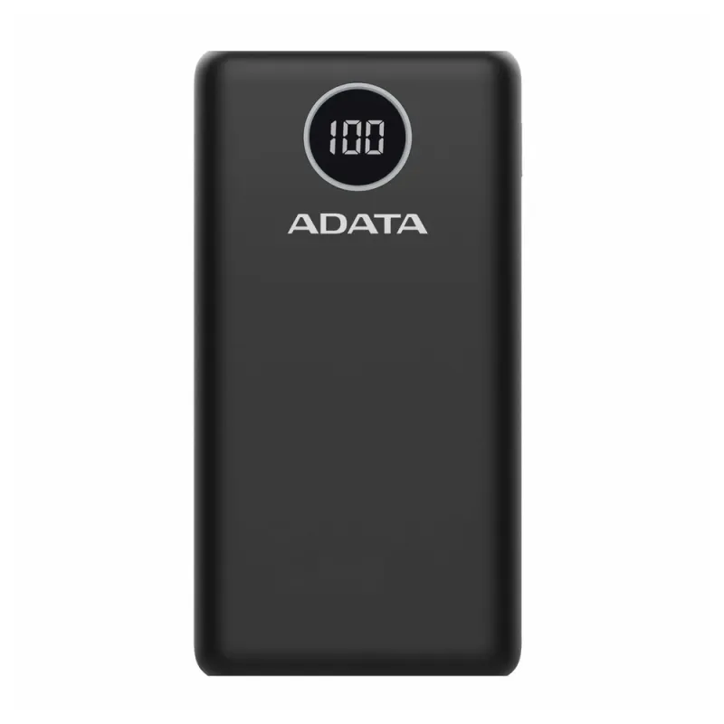 Power Bank ADATA P20000QCD - 20,000mAh - USB-A - USB-C - Negro - AP20000QCD-DGT-CBK