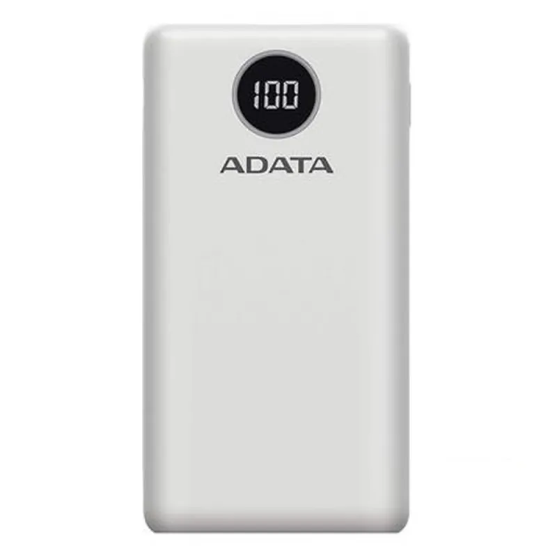 Power Bank Adata P20000Qcd 20,000Mah Usb A Usb C Blanco - AP20000QCD-DGT-CWH
