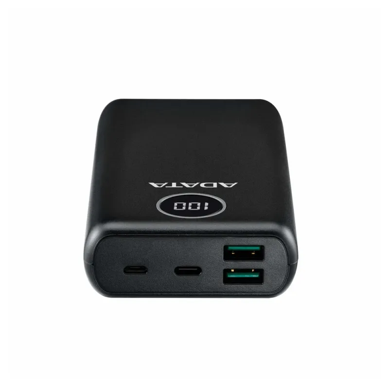 Power Bank ADATA P20000QCD - 20,000mAh - USB-A - USB-C - Negro - AP20000QCD-DGT-CBK