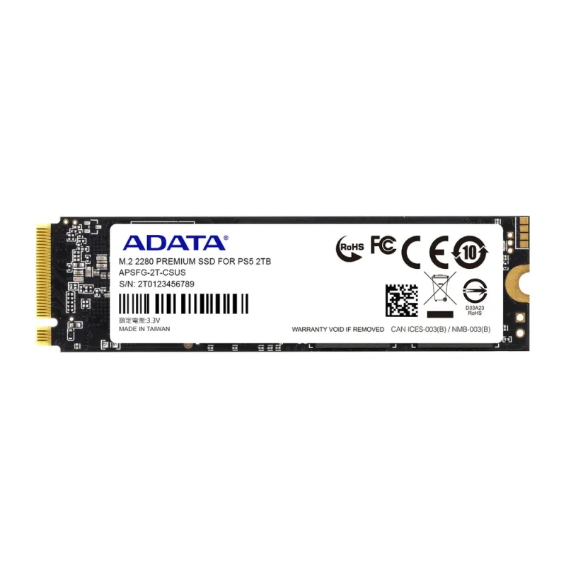 Unidad de Estado Sólido ADATA PREMIUM - M.2 - 2TB - PCIe Gen4 x4 - APSFG-2T-CSUS