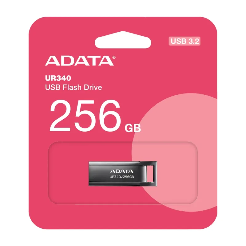 Memoria USB ADATA UR340 - 256GB - USB 3.2 - Negro - AROY-UR340-256GBK