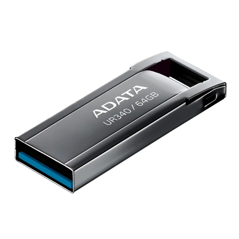 Memoria USB ADATA Royal UR340 - 64GB - USB 3.2 - Negro - AROY-UR340-64GBK