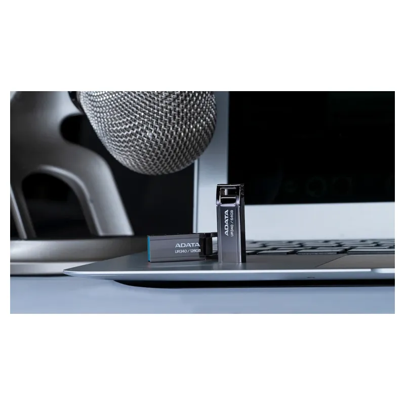 Memoria USB ADATA Royal UR340 - 64GB - USB 3.2 - Negro - AROY-UR340-64GBK