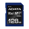 Memoria SDXC ADATA Premiere Pro - 128GB - Clase 10 - Negro/Azul - ASDX128GUI3V30S-R