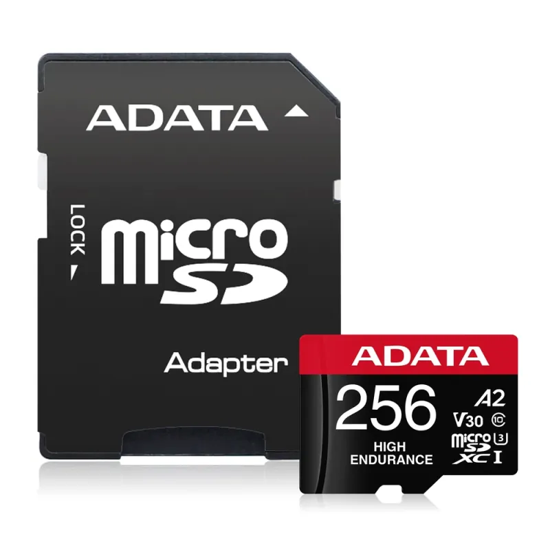 Memoria MicroSDHC Adata - 256GB - Clase 10 - UHS-I - C/Adaptador - AUSDX256GUI3V30SHA2-RA1