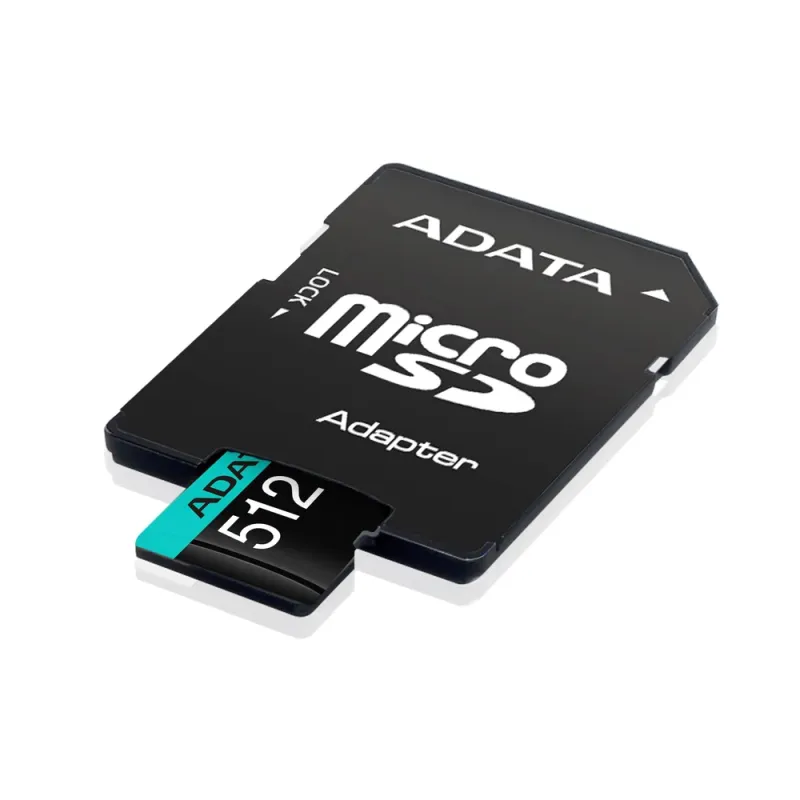 Memoria MicroSDXC ADATA Premier Pro - 512GB - Clase 10 - C/Adaptador - AUSDX512GUI3V30SA2-RA1