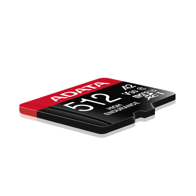 Memoria MicroSDXC ADATA High Endurance - 512GB - UHS-I - C/Adaptador - AUSDX512GUI3V30SHA2-RA1