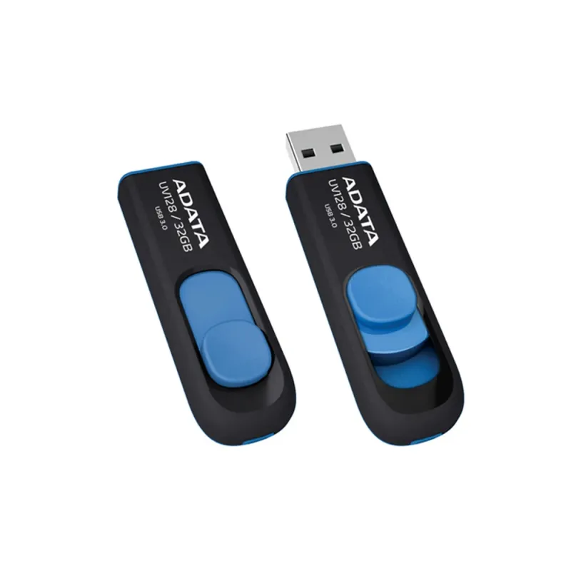 Memoria Usb Adata Dashdrive Uv128 128Gb Usb 3.0 Negro/Azul - AUV128-128G-RBE