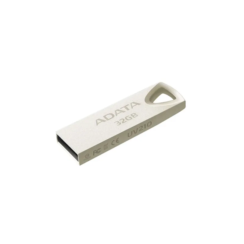Memoria Usb Adata Uv210 32Gb Usb 2.0 Metálica - AUV210-32G-RGD