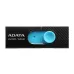Memoria USB ADATA UV220 - 64GB - USB2.0 - Negro/Azul - AUV220-64G-RBKBL