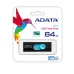 Memoria USB ADATA UV220 - 64GB - USB2.0 - Negro/Azul - AUV220-64G-RBKBL