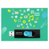 Memoria USB ADATA UV220 - 64GB - USB2.0 - Negro/Azul - AUV220-64G-RBKBL