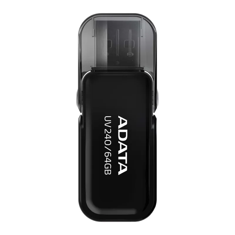 Memoria USB ADATA UV240 - 64GB - USB 2.0 - Negro - AUV240-64G-RBK