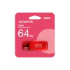 Memoria USB ADATA UV240 - 64GB - USB 2.0 - Rojo - AUV240-64G-RRD