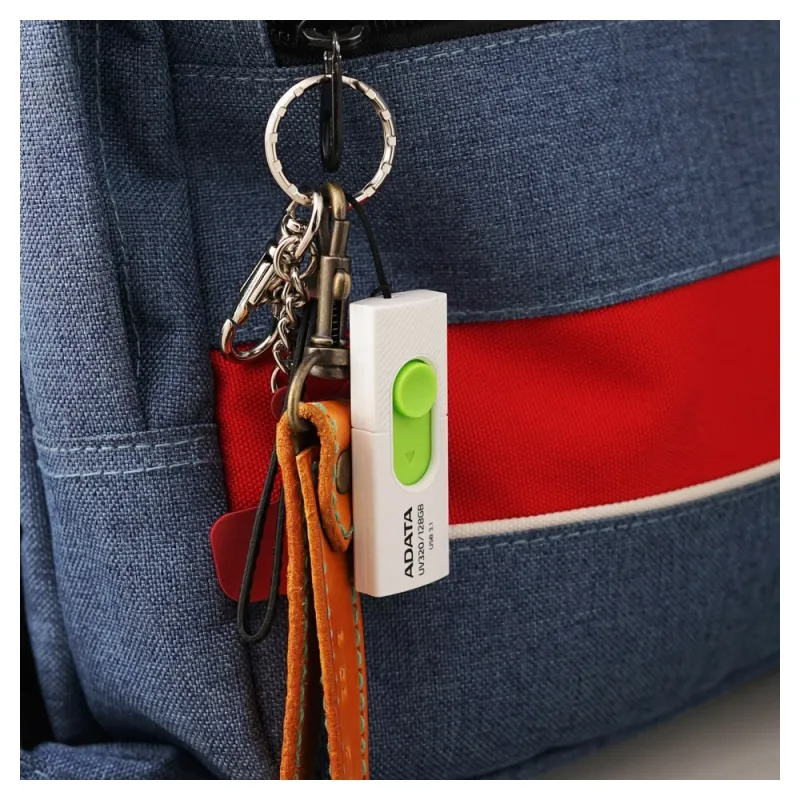 Memoria Usb Adata Uv320 128Gb Usb 3.1 Blanco/Verde - AUV320-128G-RWHGN