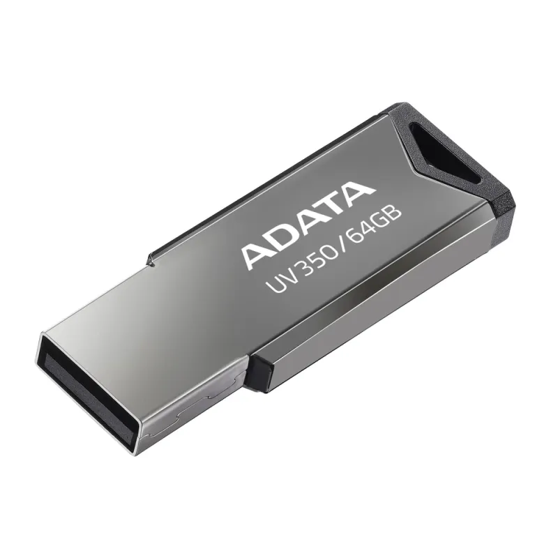 Unidad Flash Usb 3.0 Adata Auv350 De 64Gb. Color Gris. - AUV350-64G-RBK