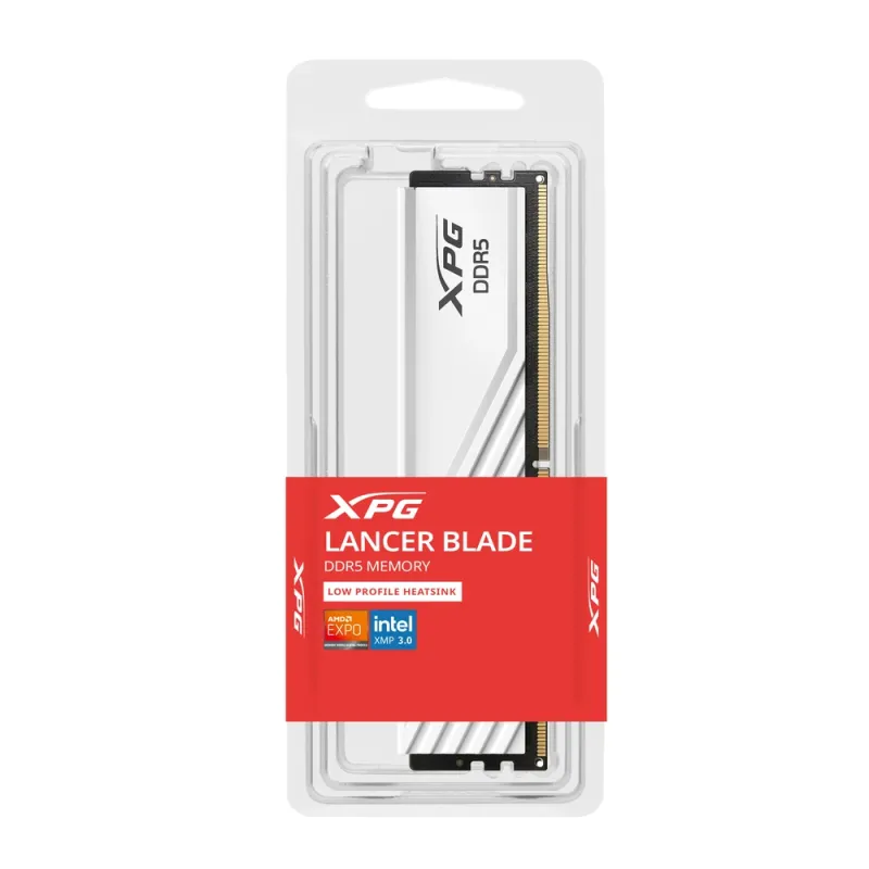 Memoria RAM ADATA XPG Lancer Blade - DDR5 - 16GB - 6000MHz - UDIMM - Blanco - Para PC - AX5U6000C4816G-SLABWH