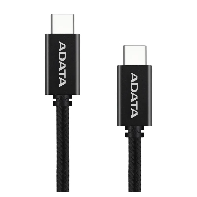 Cable USB-C ADATA 2m Negro Carga Rápida 100W Modelo CACC-200PN-BK