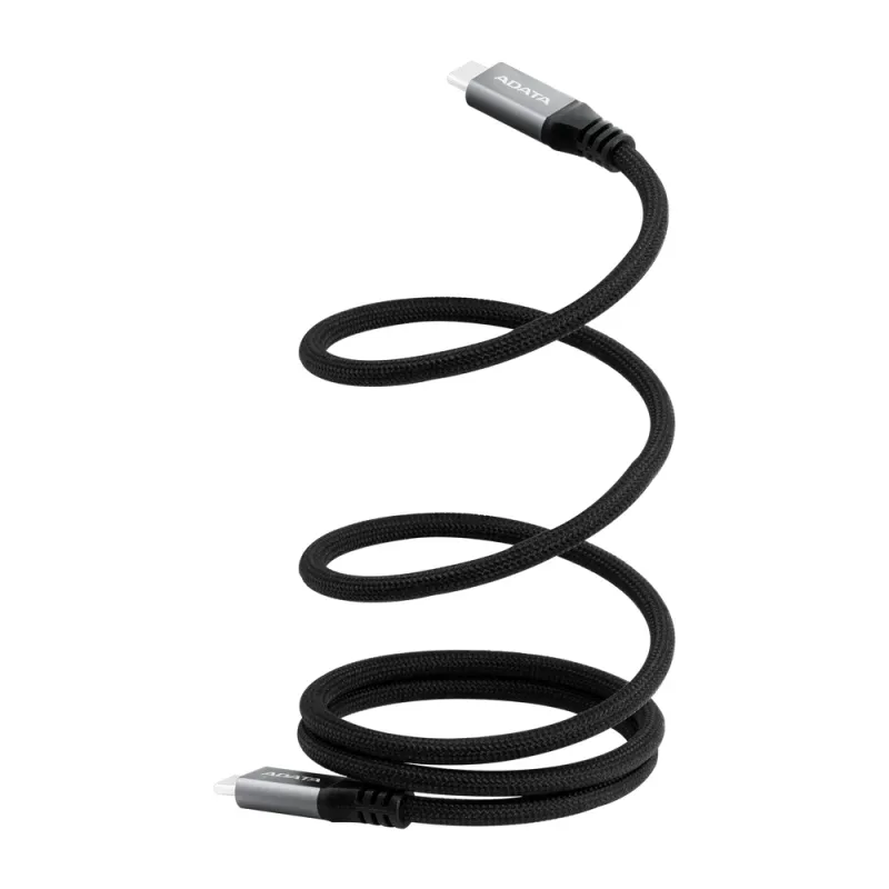 Cable USB-C ADATA CACCU3 - 1m - Magnético - Negro - CACCU3-100W-100AN-BK