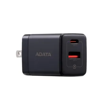 Cargador de Pared ADATA GaN 35W USB-C USB-A Negro CHARGERU-0352-QCPDBK