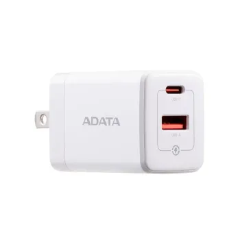Cargador de Pared ADATA GaN 35W USB-C USB-A Blanco CHARGERU-0352-QCPDWH