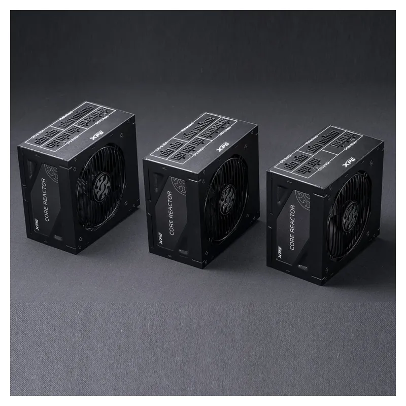 Fuente de Poder ADATA XPG CORE REACTOR - 650W - ATX - 24 Pines - SATA - Molex - PCI-Express - 80 PLUS Gold - COREREACTOR650G-BKCUS