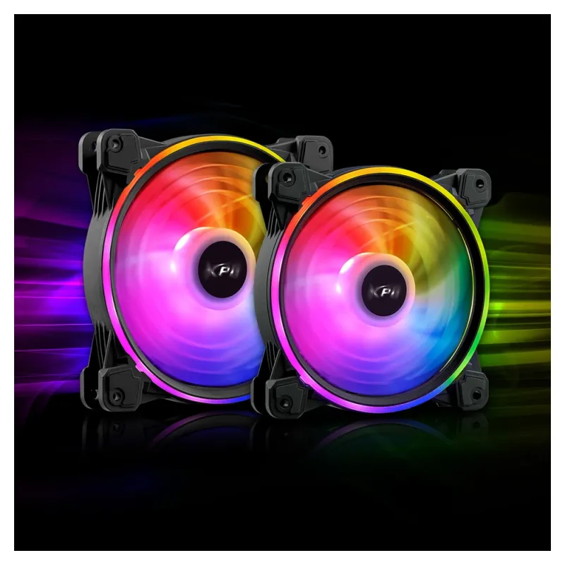 Ventilador ADATA XPG HURRICANE - 120mm - 2000 RPM - 4 Pines - LED - HURRICANE120ARGBPWM-BKCWW