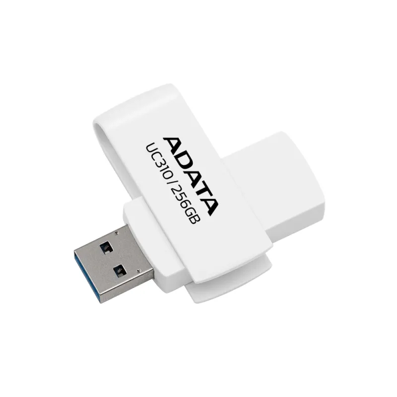 Memoria USB ADATA UC310 - 256GB - USB 3.2 - Blanco - UC310-256G-RWH