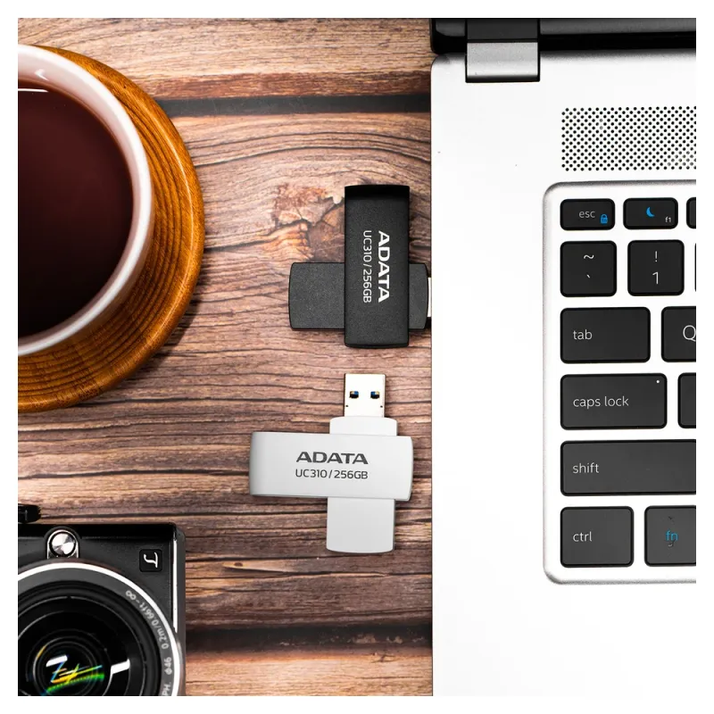Memoria USB ADATA UC310 - 256GB - USB 3.2 - Blanco - UC310-256G-RWH