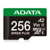 Memoria MicroSDXC ADATA Speed Plus - 256GB - Clase 10 - C/Adaptador - UD256GUI3V30A2SP-RA1