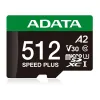 Memoria MicroSDXC ADATA Speed Plus - 512GB - Clase 10 - C/Adaptador - UD512GUI3V30A2SP-RA1